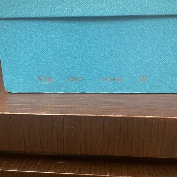 100% authentic Prada, blue CoCo , turquoise heels - Picture 4 of 6